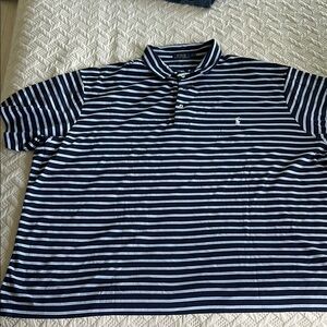 Polo by Ralph Lauren Blue and White Striped Polo Shirt